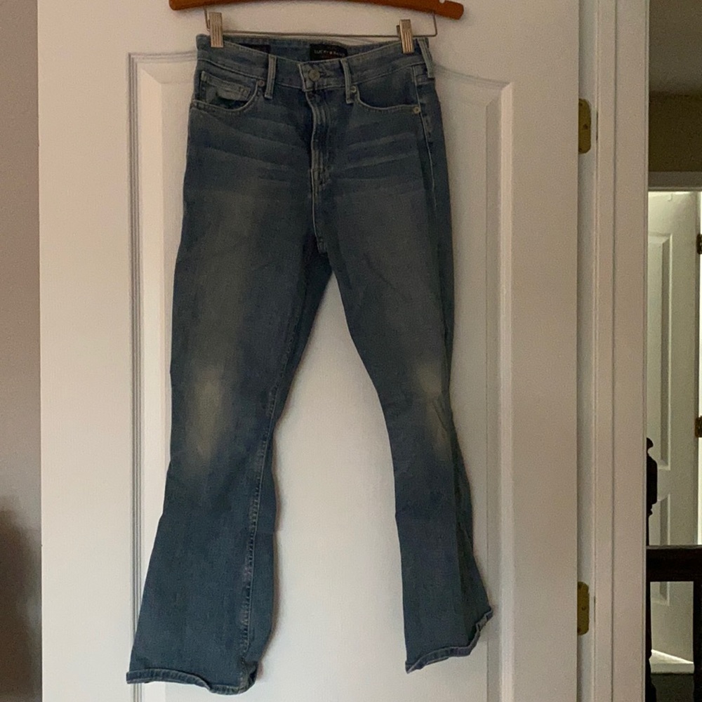Lucky brand cropped wide leg jeans